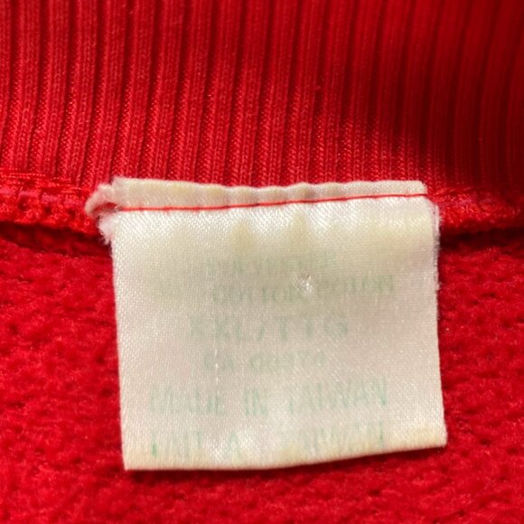 VINTAGE Red plus size monogrammed letter P sweatshirt ~ Paisley 2X XXL 3X top - Picture 2 of 12